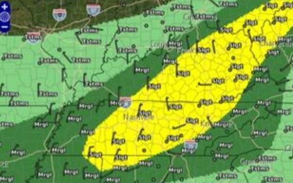 Thunderstorms with Pea-Sized Hail Hit Madison & Jackson Counties — Gusts Up to 40 MPH
